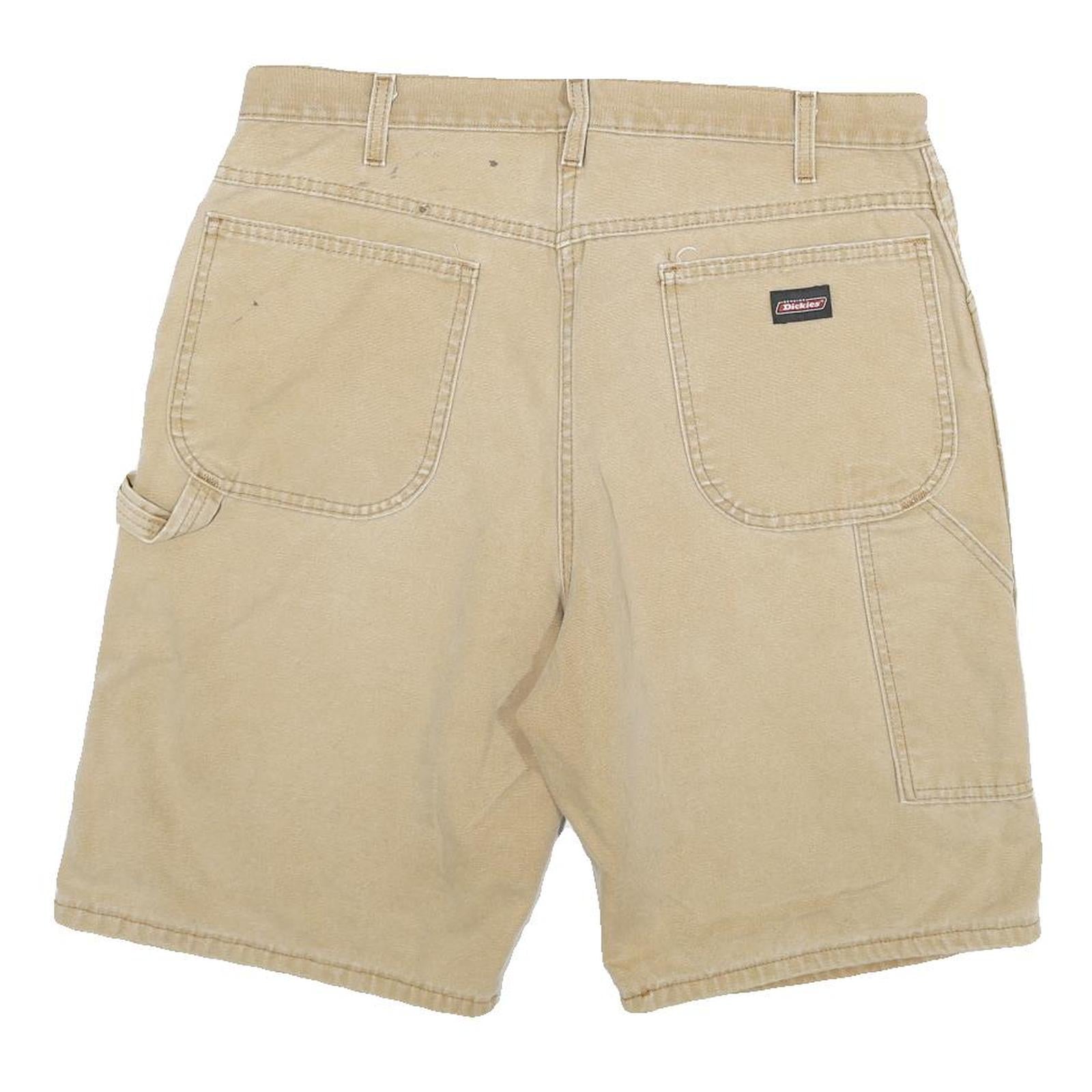 DICKIES Mens Shorts Beige Casual XL W34 Cotton Blend Workwear
