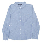 TOMMY HILFIGER Mens Denim Shirt Blue Long Sleeve L