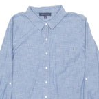 TOMMY HILFIGER Mens Denim Shirt Blue Long Sleeve L