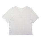 TOMMY JEANS Womens White Graphic T-Shirt M Short Sleeve Crew Neck Casual