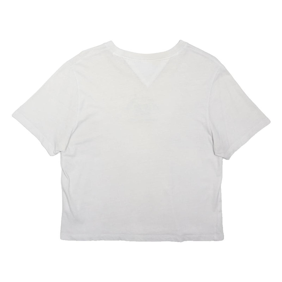 TOMMY JEANS Womens White Graphic T-Shirt M Short Sleeve Crew Neck Casual