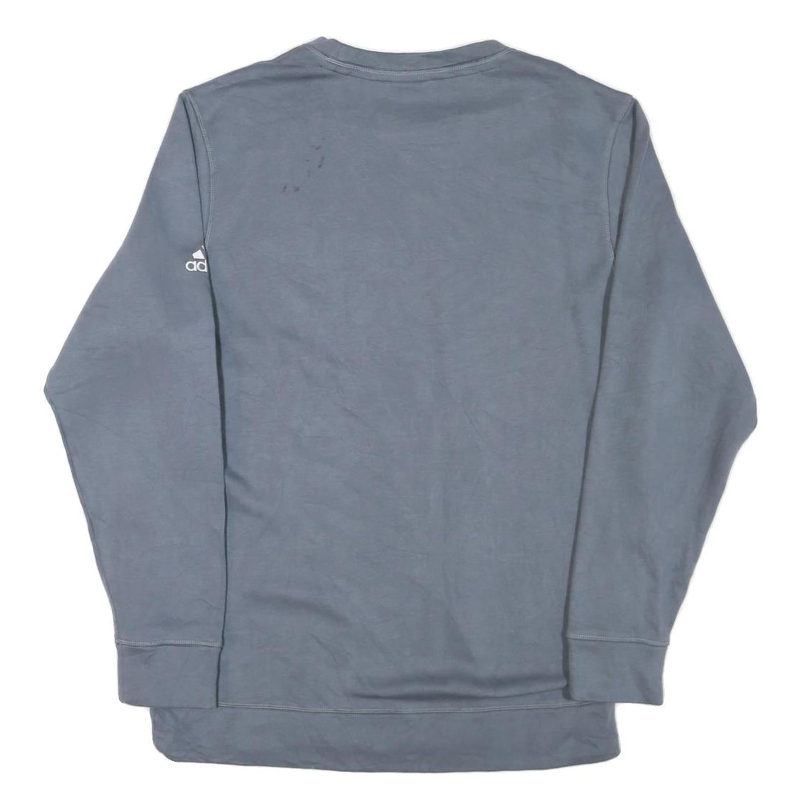ADIDAS Mens Blue Crew Neck L Warren Swimming And Diving Sweatshirt