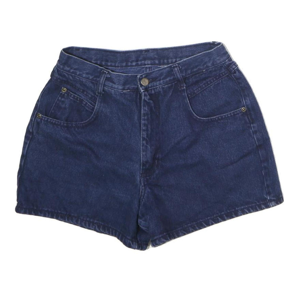 Womens Blue Cotton Denim Casual Shorts L W28 Summer Wear