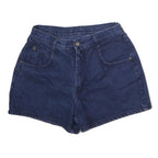 Womens Blue Cotton Denim Casual Shorts L W28 Summer Wear