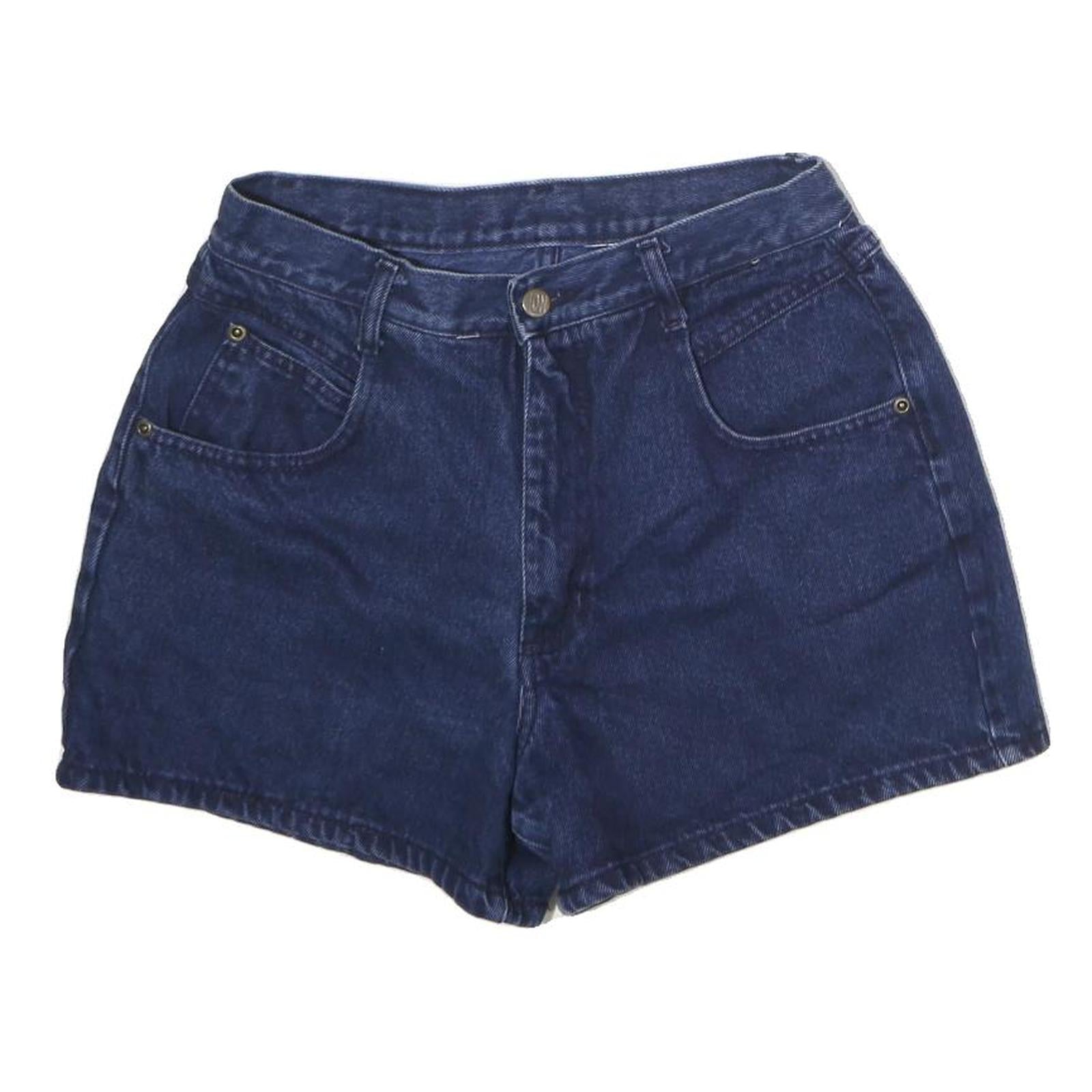 Womens Blue Cotton Denim Casual Shorts L W28 Summer Wear