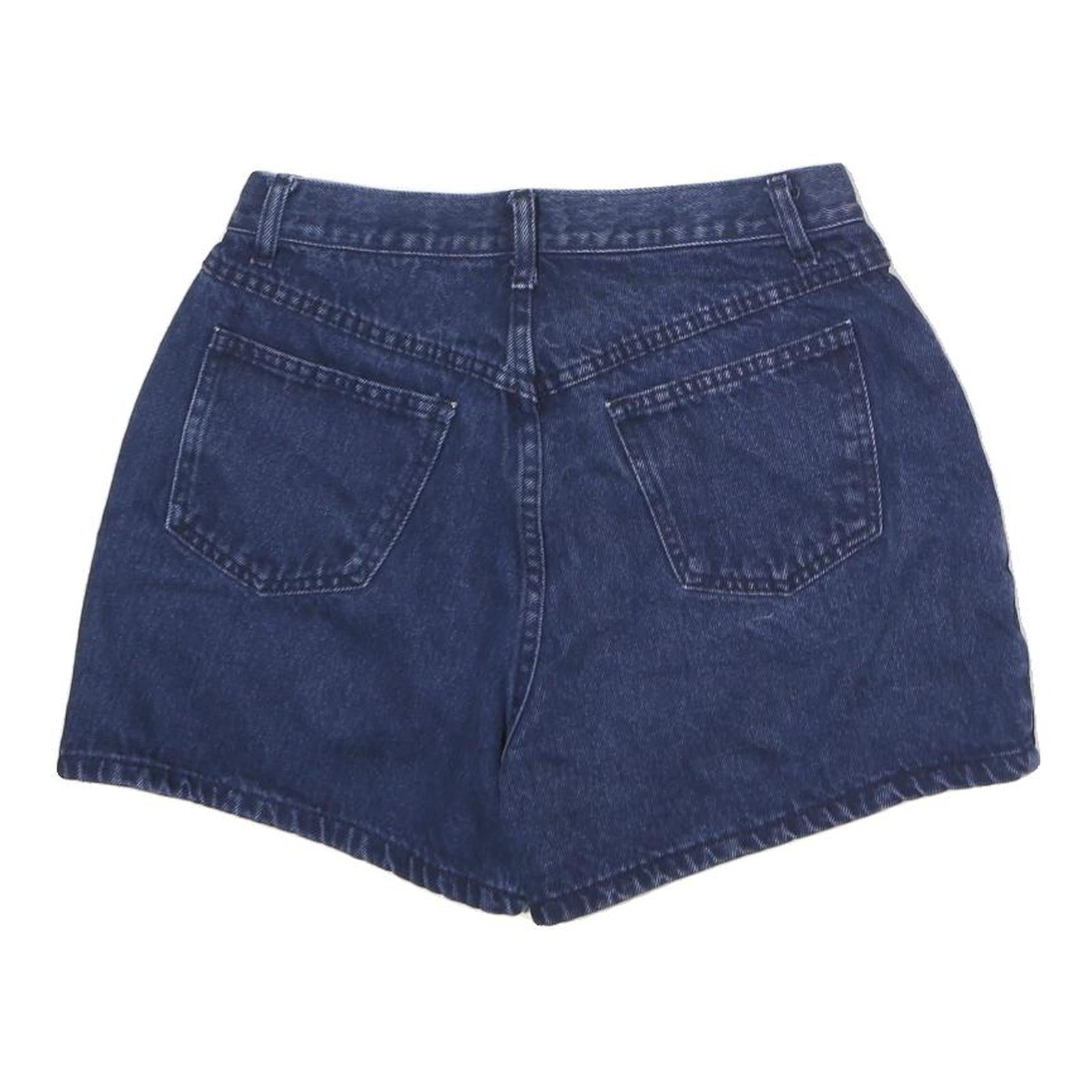 Womens Blue Cotton Denim Casual Shorts L W28 Summer Wear