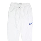 NIKE Mens Joggers White Blue Slim Tapered L W28 L25 Sportswear Casual