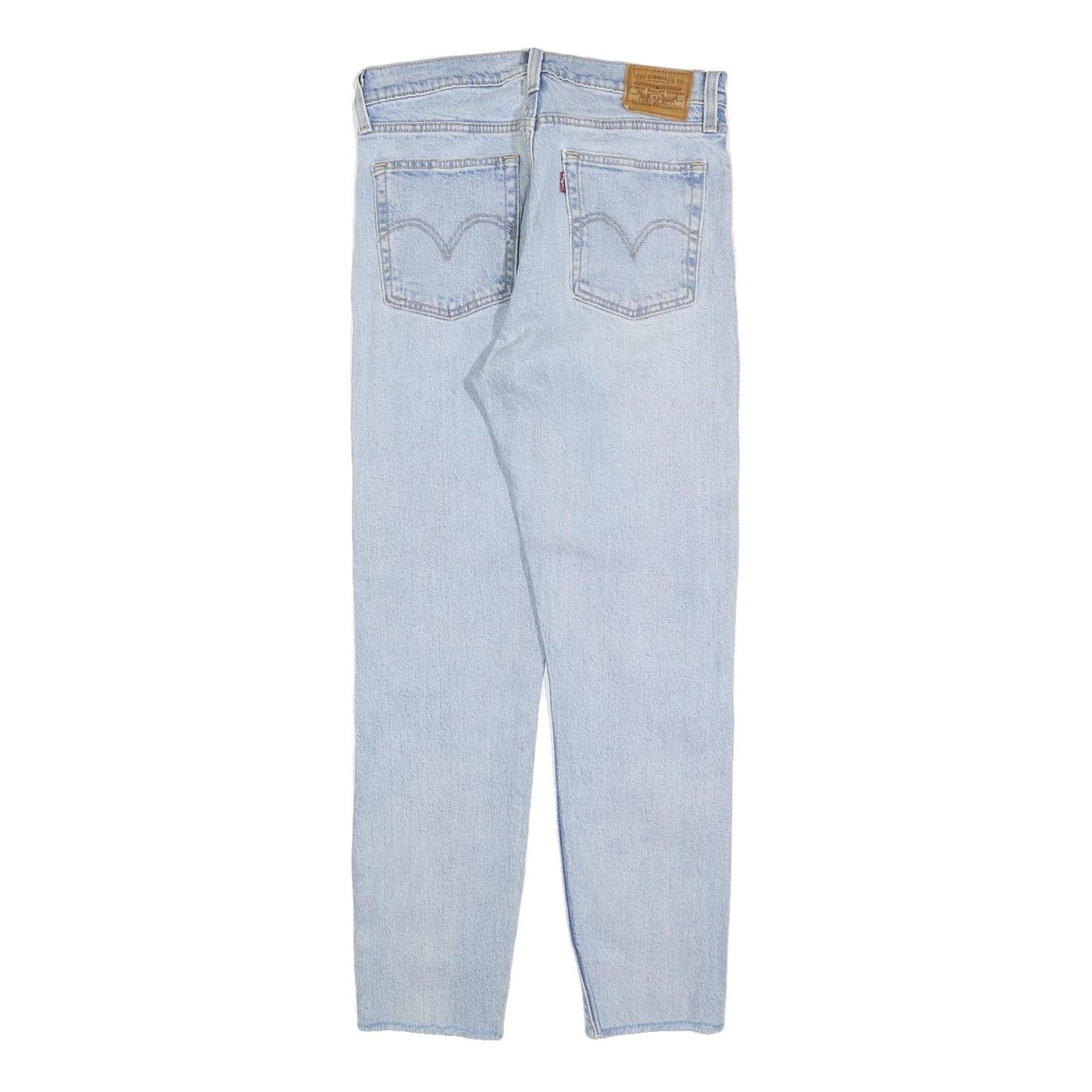 LEVI'S Womens Jeans Blue Slim Skinny Denim Light W27 L27 Button Cotton Blend