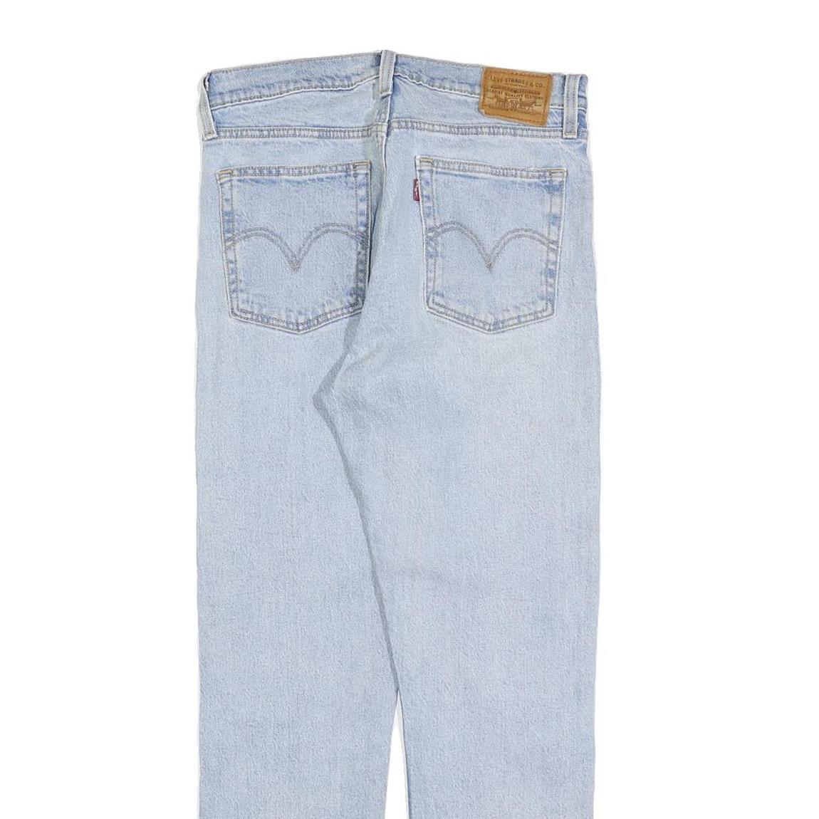 LEVI'S Womens Jeans Blue Slim Skinny Denim Light W27 L27 Button Cotton Blend