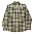 CARHARTT Mens Green & Beige Check Shirt L Casual Cotton Blend Long Sleeve