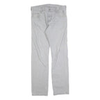 CARHARTT Mens Slim Fit Jeans Grey Denim W32 L34 Casual Zip Closure