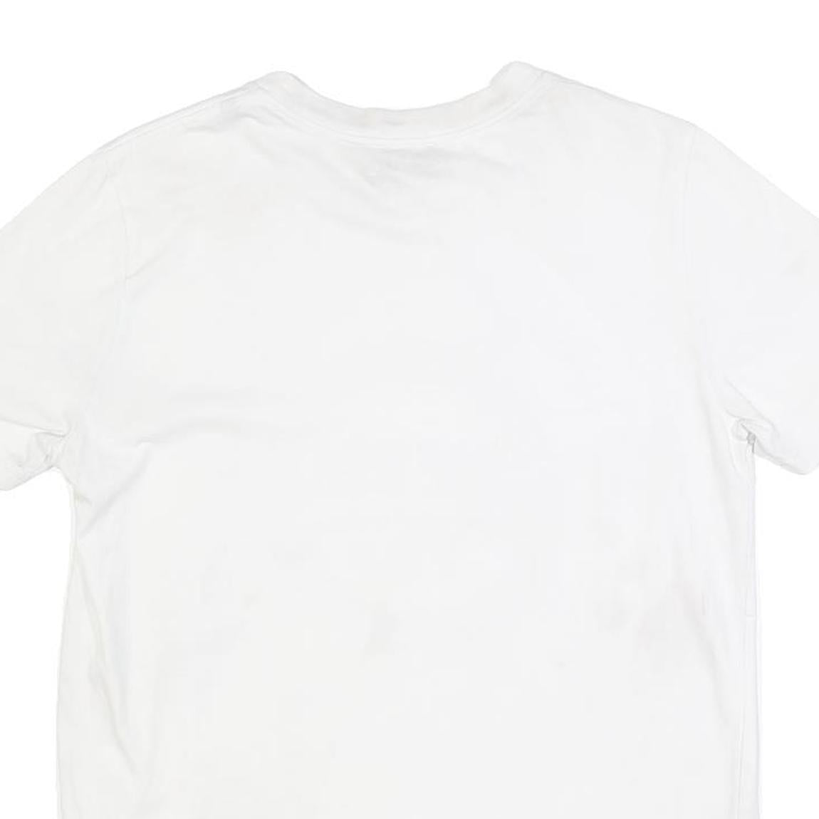 DIESEL Mens White Graphic T-Shirt L Short Sleeve Crew Neck Cotton Blend