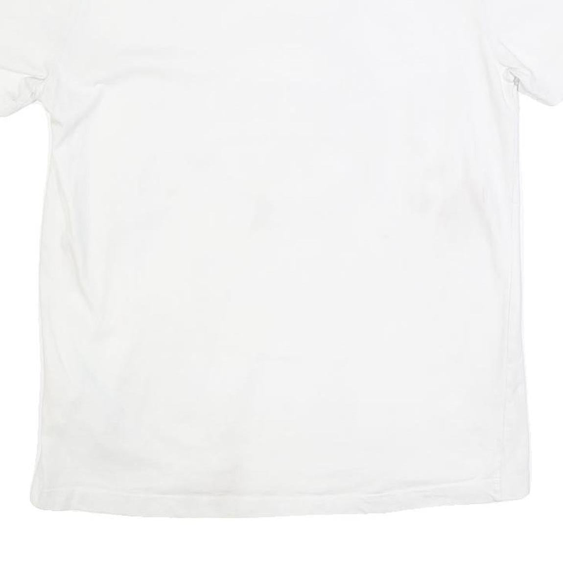 DIESEL Mens White Graphic T-Shirt L Short Sleeve Crew Neck Cotton Blend