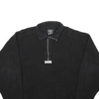 ADIDAS Womens Black Zip Jacket XL Polyester Plain Casual Sportswear