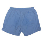 BOSS HUGO BOSS Mens Blue Casual Swimming Shorts Large Logo Print M W28