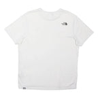 THE NORTH FACE Mens White Crew Neck L Casual Logo Cotton Blend T-Shirt