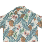 CAMPIA Mens Hawaiian Shirt Green Floral XL