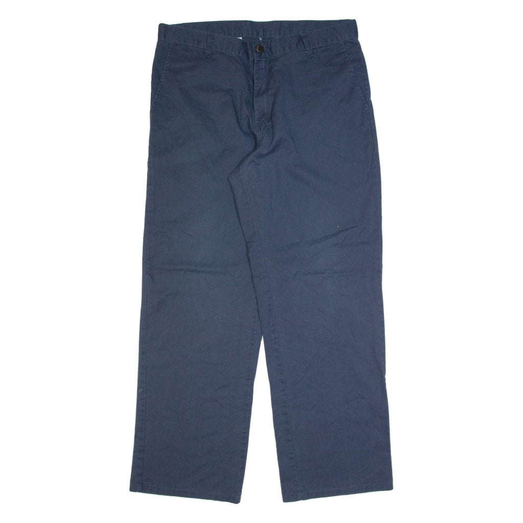 DICKIES Workwear Mens Trousers Blue Regular Straight W36 L30