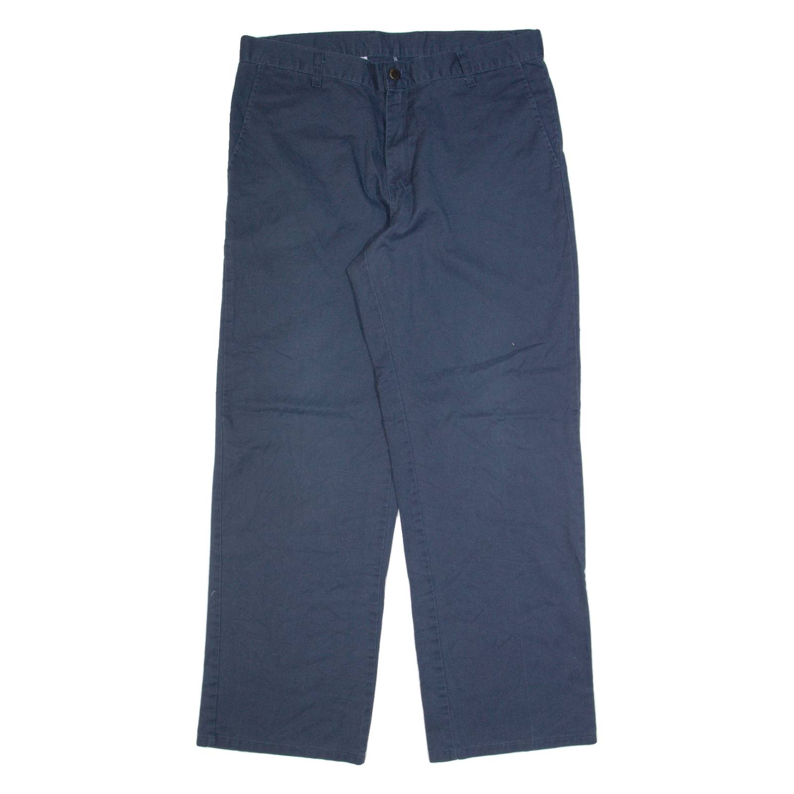 DICKIES Workwear Mens Trousers Blue Regular Straight W36 L30