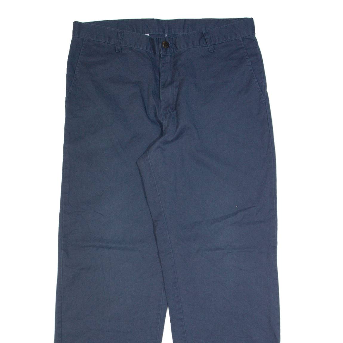 DICKIES Workwear Mens Trousers Blue Regular Straight W36 L30