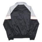 ODO Mens Black Grey Nylon Track Jacket M Zip Plain Casual Lightweight