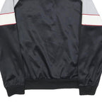 ODO Mens Black Grey Nylon Track Jacket M Zip Plain Casual Lightweight