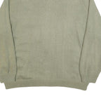 DETLEV ALBERS Mens Green Knit Bomber XL Suede Zip Jacket Retro Casual