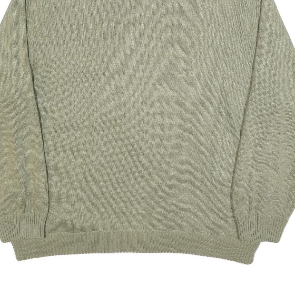 DETLEV ALBERS Mens Green Knit Bomber XL Suede Zip Jacket Retro Casual