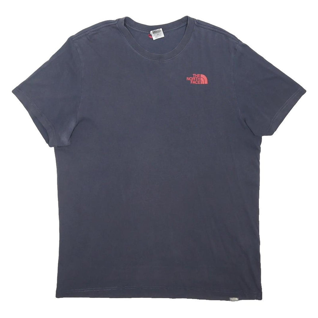 THE NORTH FACE Mens Blue Graphic T-Shirt L Short Sleeve Crew Neck Cotton Blend