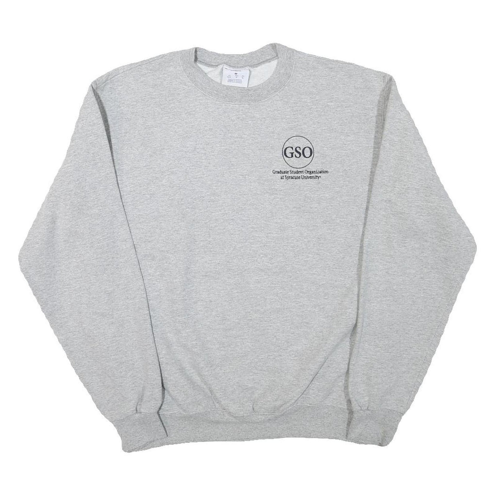 CHAMPION Mens Grey GSO Graduate Student Organization Crew Neck M Cotton