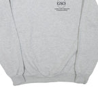 CHAMPION Mens Grey GSO Graduate Student Organization Crew Neck M Cotton
