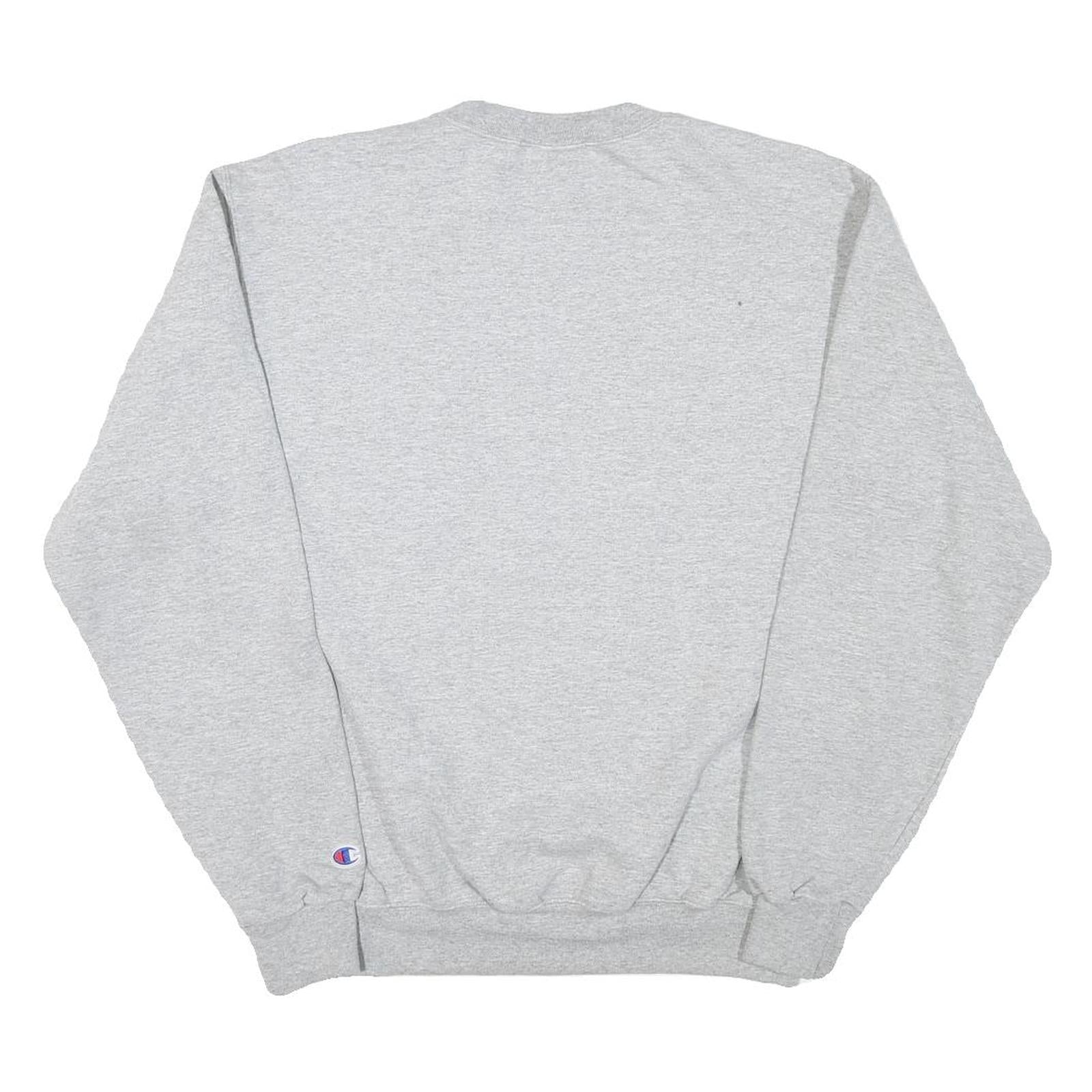 CHAMPION Mens Grey GSO Graduate Student Organization Crew Neck M Cotton