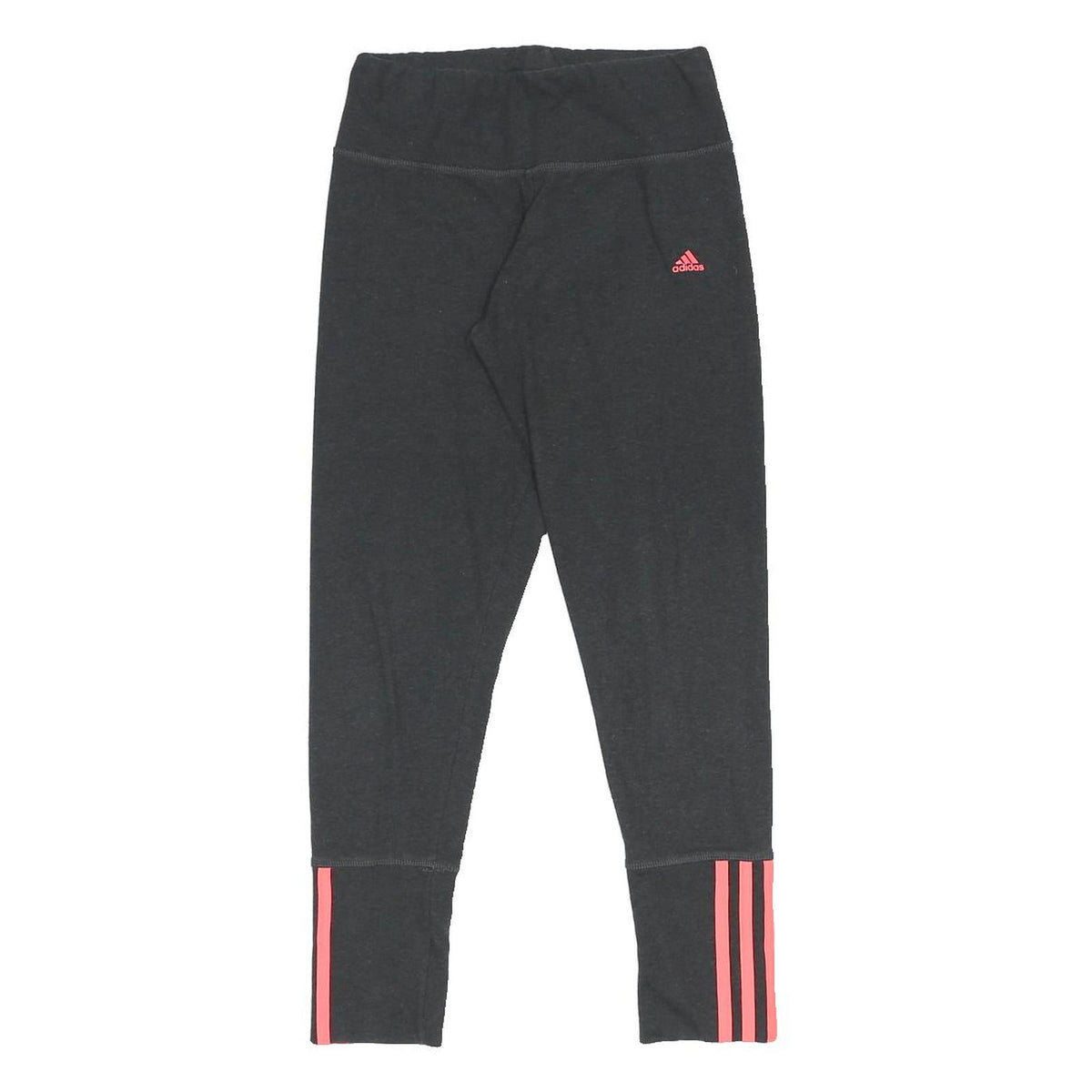ADIDAS Womens Joggers Black & Pink XS W22 L23 Cotton Blend Slim Fit