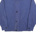 CASUAL LAND Mens Blue Zip Jacket M Polyester Blend Plain Lightweight Casual