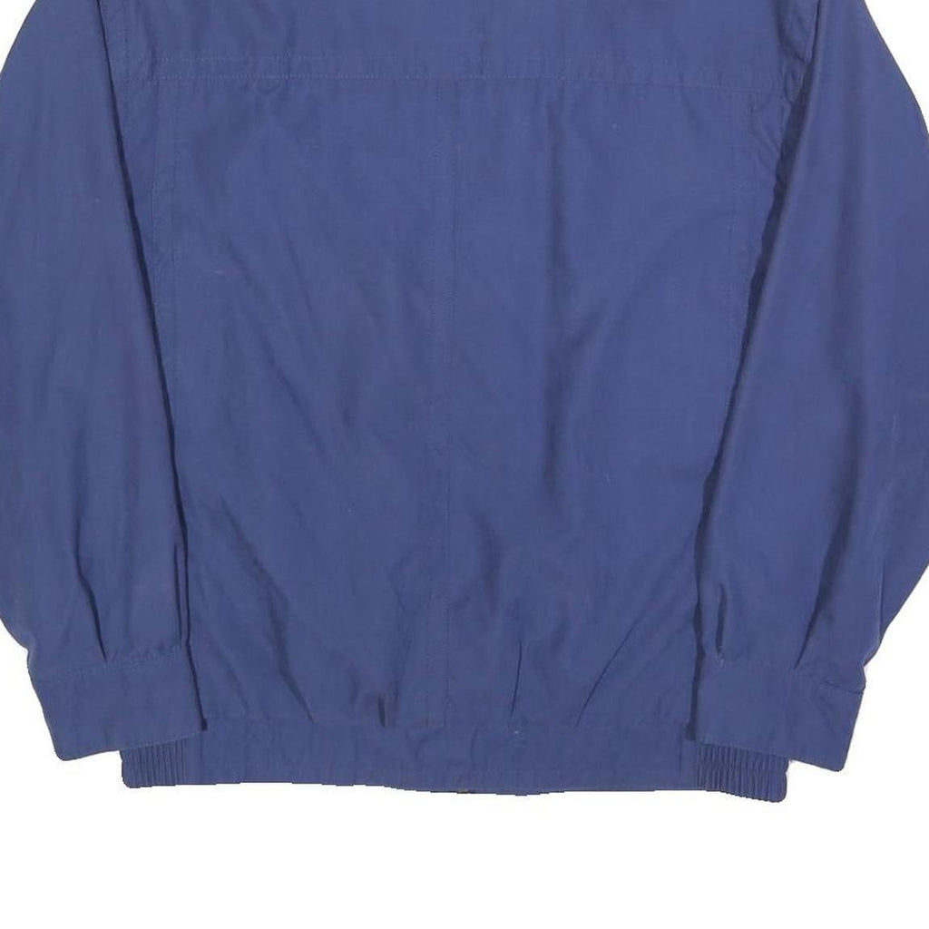 CASUAL LAND Mens Blue Zip Jacket M Polyester Blend Plain Lightweight Casual