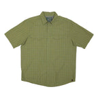 WOOLRICH Mens Green Check Shirt L Lightweight Casual Button Shirt