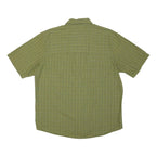 WOOLRICH Mens Green Check Shirt L Lightweight Casual Button Shirt