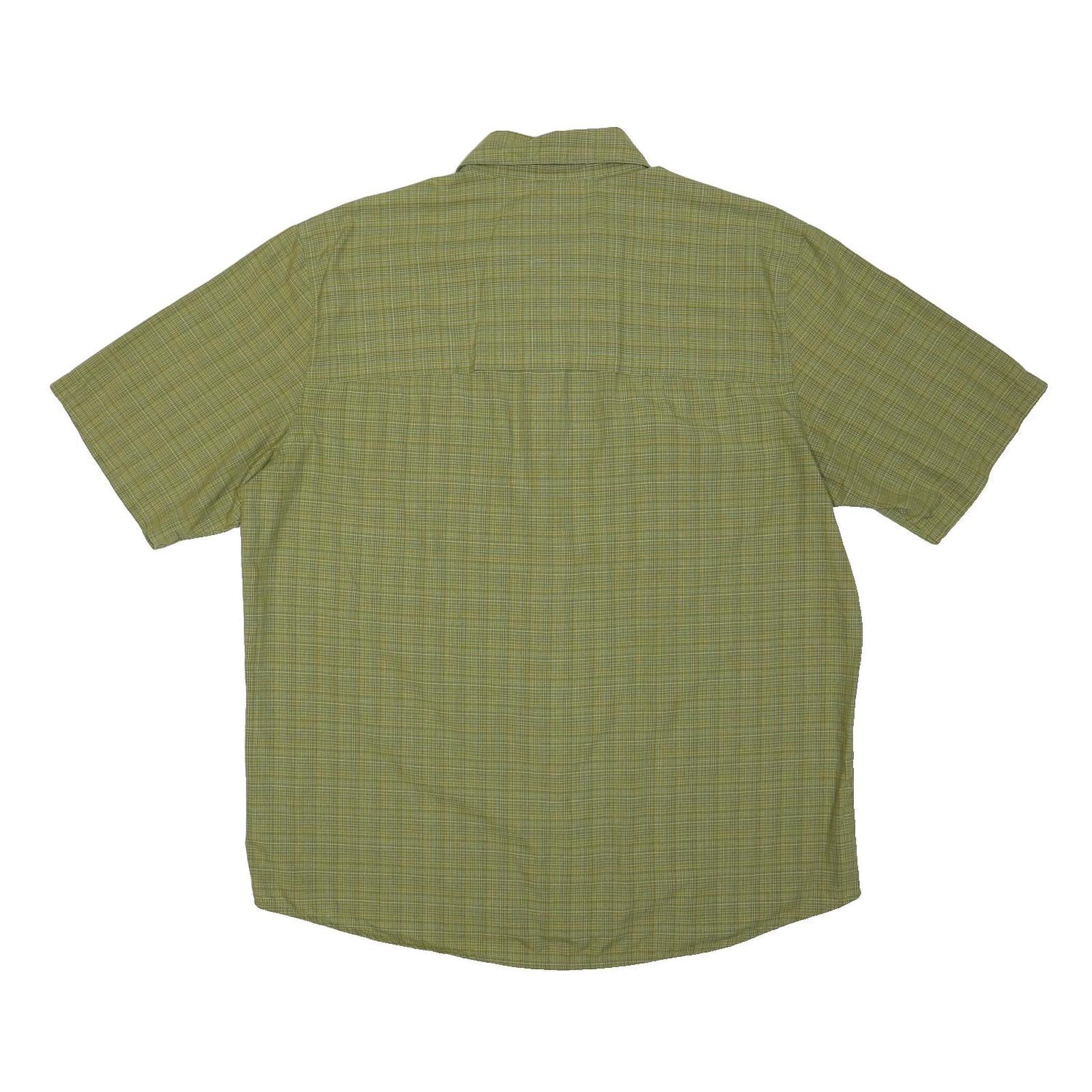 WOOLRICH Mens Green Check Shirt L Lightweight Casual Button Shirt