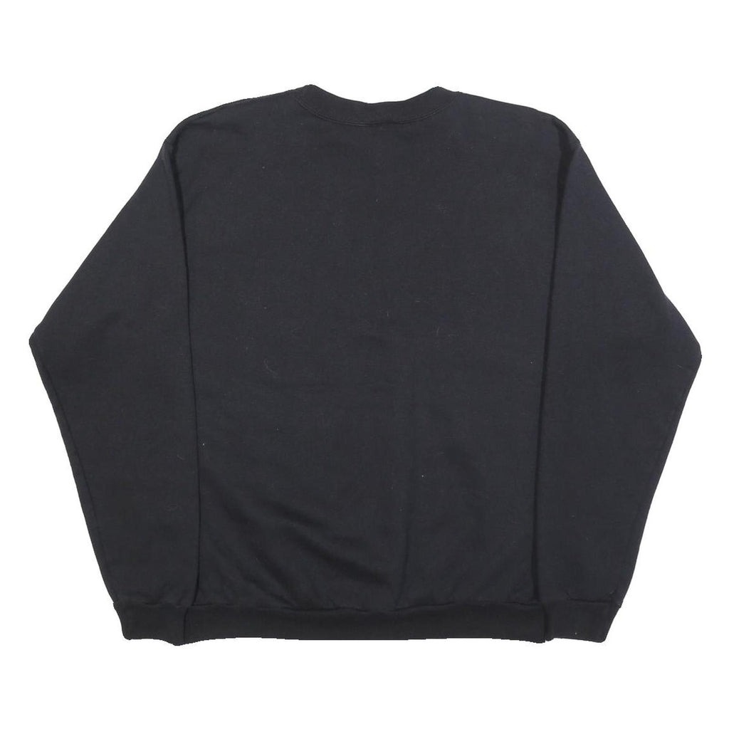 NFL Mens Black Pittsburgh Steelers Crew Neck M Cotton Blend Pullover Sweatshirt