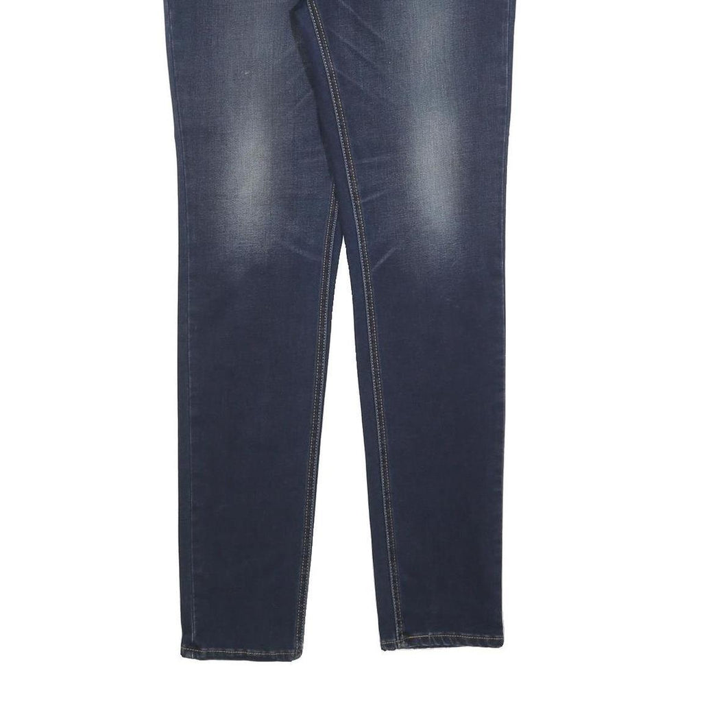 LEVI'S Womens Slim Dark Blue Denim Jeans W31 L34 Stretch Cotton Blend Zip