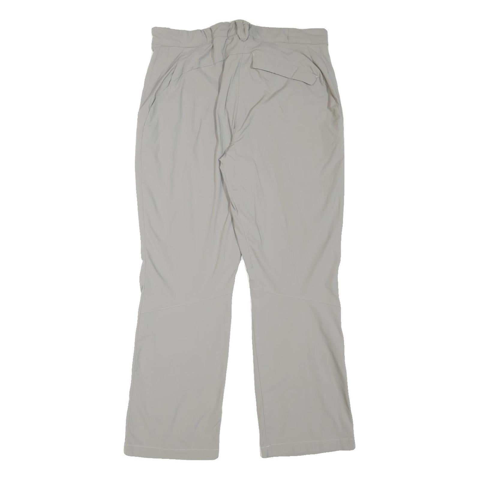 JACK WOLFSKIN Womens Regular Fit Beige Polyester Blend Trousers W32 L29 Outdoor