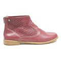HUSH PUPPIES Womens Ankle Boots Leather Burgundy UK 7 Comfortable Classic Zip