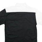 JUST REBEL Mens Black & White Abstract Pattern Cotton Shirt L Casual Button Up