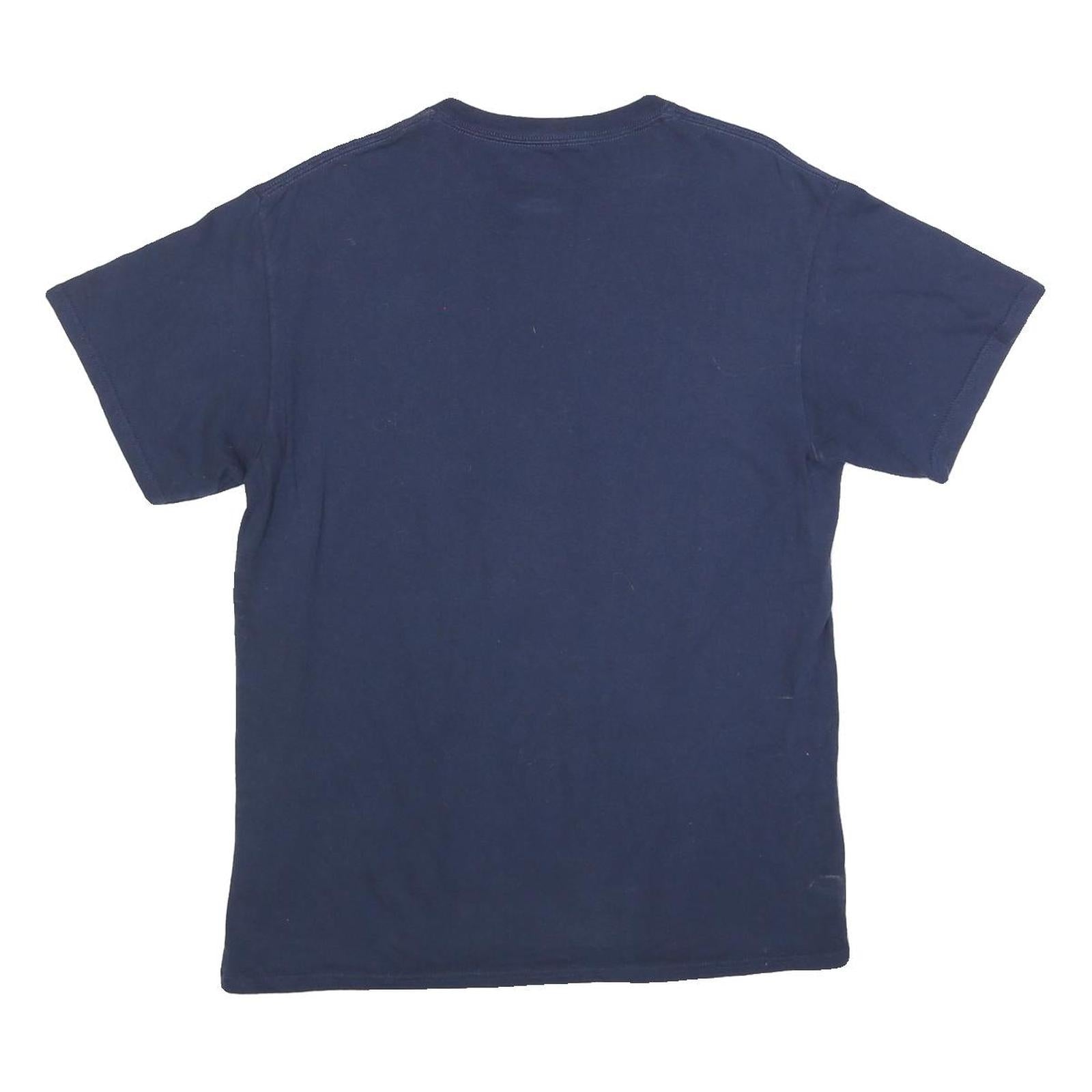 NFL Mens Blue Seattle Seahawks Football Graphic T-Shirt M Short Sleeve Crew Neck