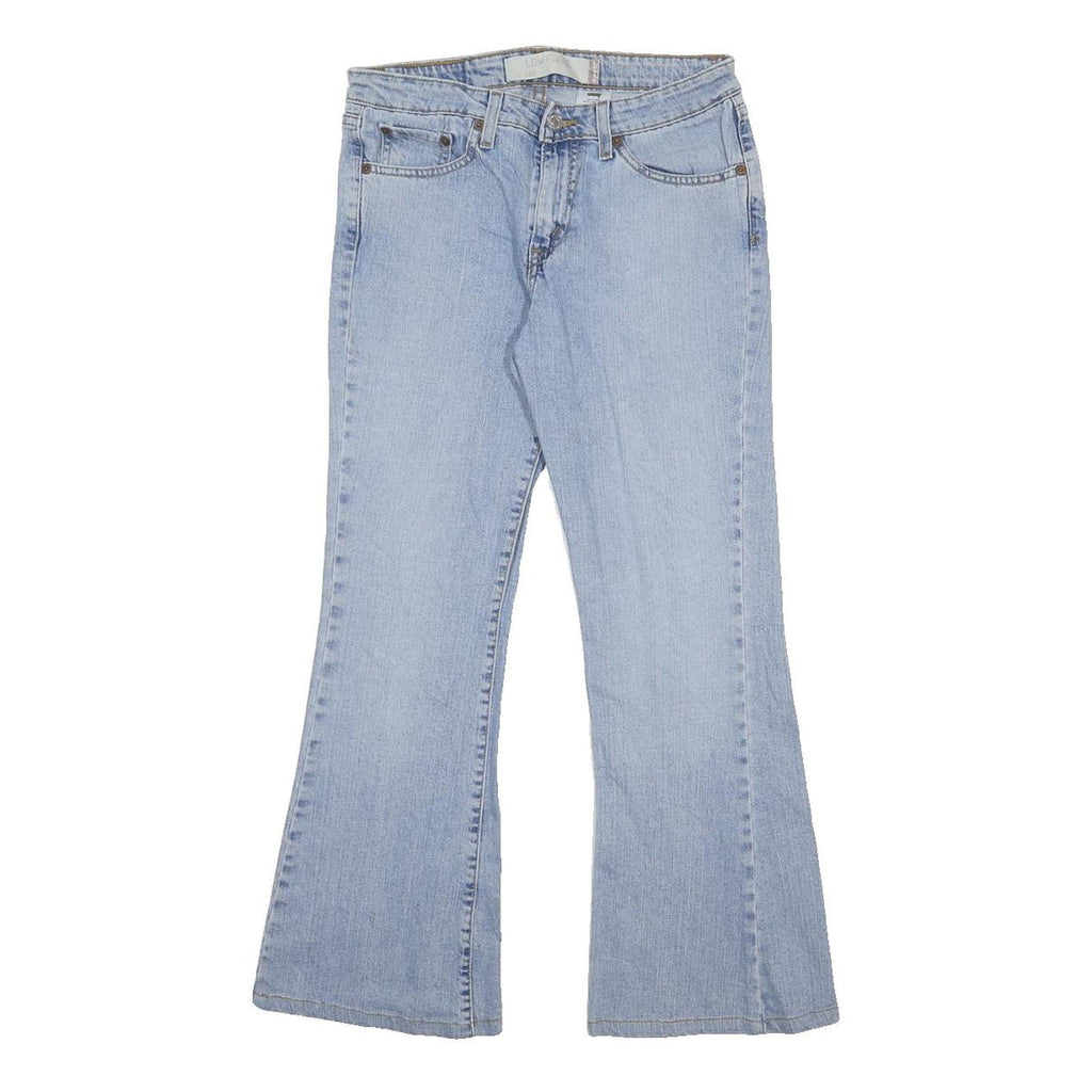 LEVI'S Womens Regular Fit Blue Denim Flared Cotton Blend Jeans W28 L27 Classic