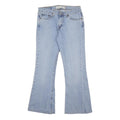 LEVI'S Womens Regular Fit Blue Denim Flared Cotton Blend Jeans W28 L27 Classic