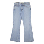 LEVI'S Womens Regular Fit Blue Denim Flared Cotton Blend Jeans W28 L27 Classic