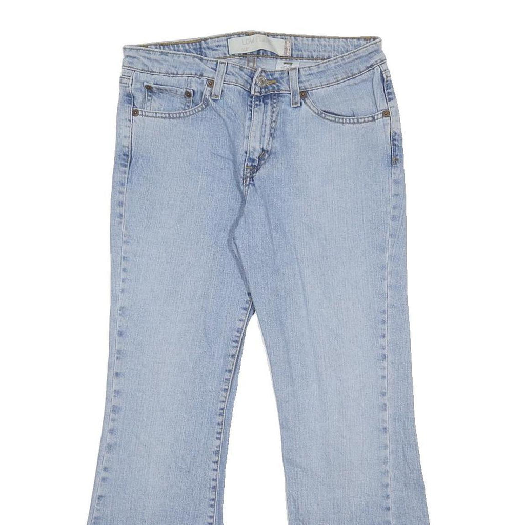 LEVI'S Womens Regular Fit Blue Denim Flared Cotton Blend Jeans W28 L27 Classic
