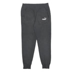 PUMA Mens Joggers Black S W29 L27 Cotton Blend Slim Tapered Fit Logo Sweatpants
