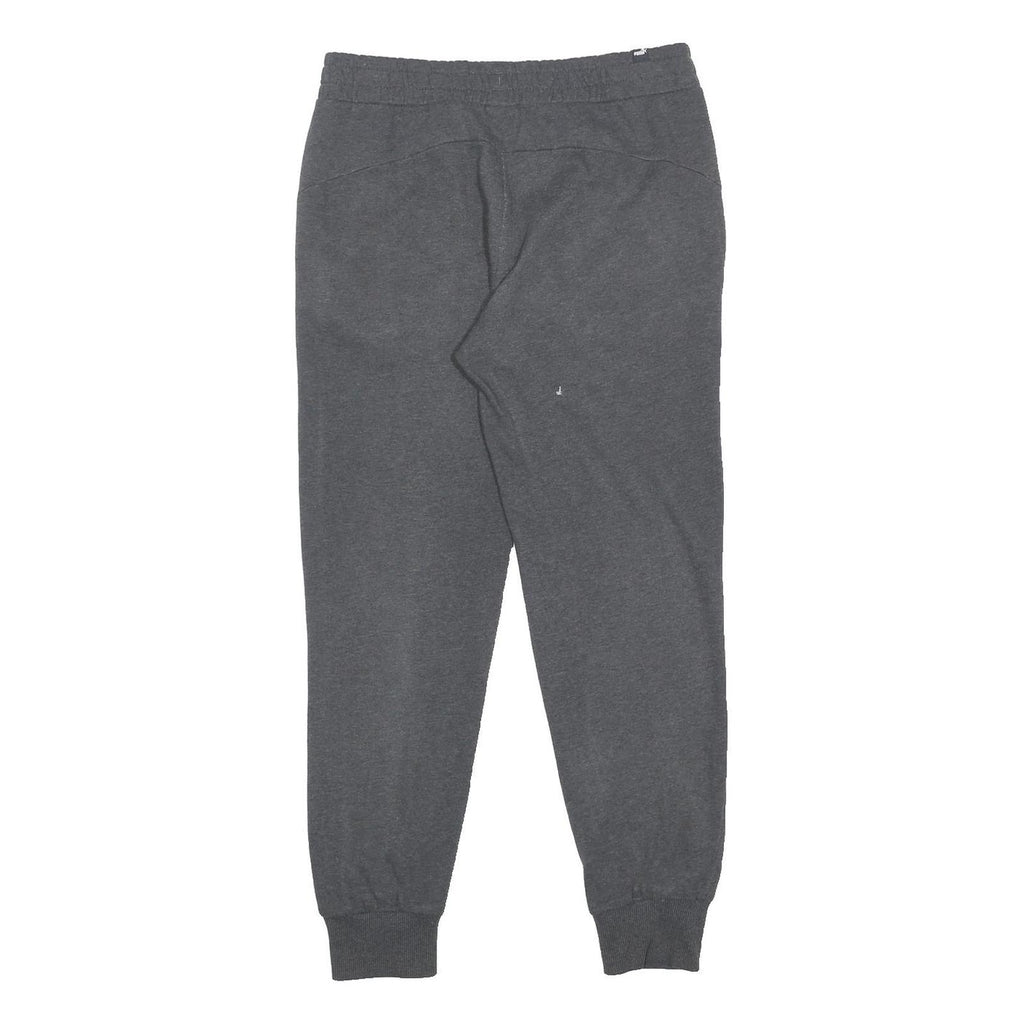 PUMA Mens Joggers Black S W29 L27 Cotton Blend Slim Tapered Fit Logo Sweatpants